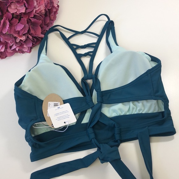 PrAna Atalia Bikini Top Deep Verde Size D/DD - Picture 4 of 8